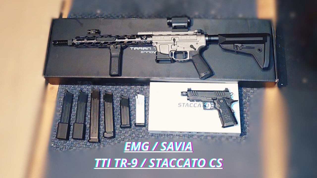 (Airsoft) EMG / SAVIA Staccato CS GBB & TTI TR-9 GBB (showcase/not a review)