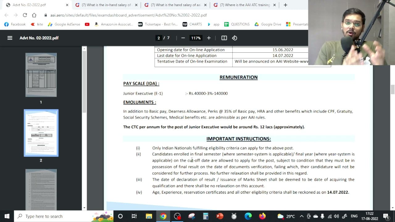 Actual Salary of AAI-ATC 2022 ? (In Hand Salary)