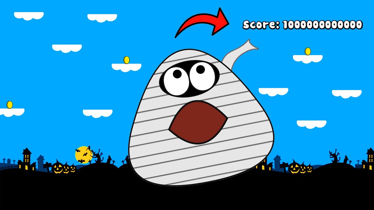 DESAFIEI O POU MÚMIA NO SKY JUMP FINAL SURPREENDENTE | Pou Vlogs