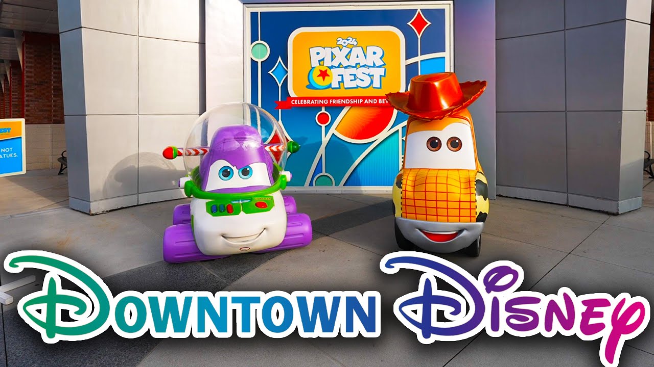 Downtown Disney - Walkthrough, World of Disney, Monorail & Pixar Fest at the Disneyland Resort 2024