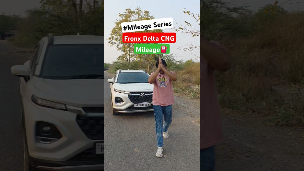 Mileage King 👑 Fronx Delta CNG Milleage ⛽️  #mileage #mileageseries #fronxdelta #fronxcng #maruti