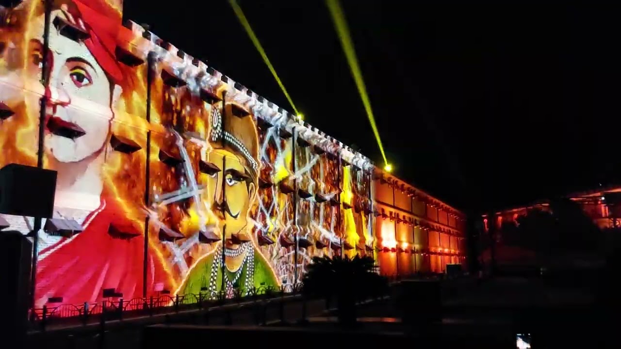 light show at cellular jail Andaman port blair full video, a must watch