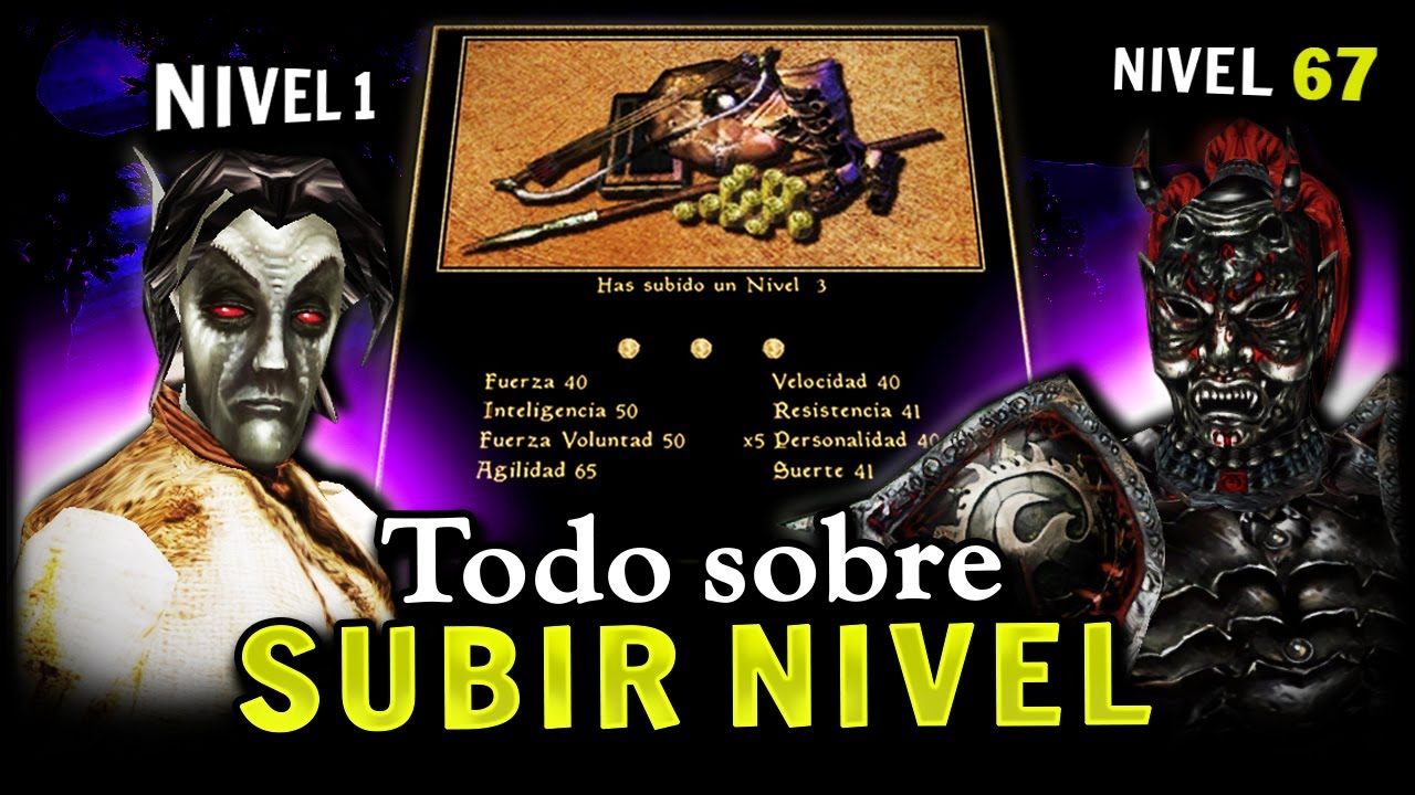 ¿Cómo SUBIR DE NIVEL en TES 3 MORROWIND? 🤔 Te lo Explico TODO │ [ 𝗚𝗨𝗜𝗔 ]