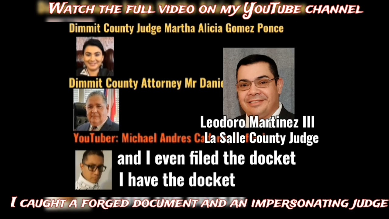 YouTuber catches a forged document and impersonating judge