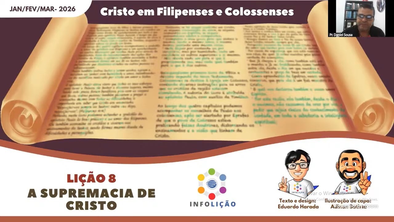 recapitulação da lição da Escola Sabatina 21/02/26