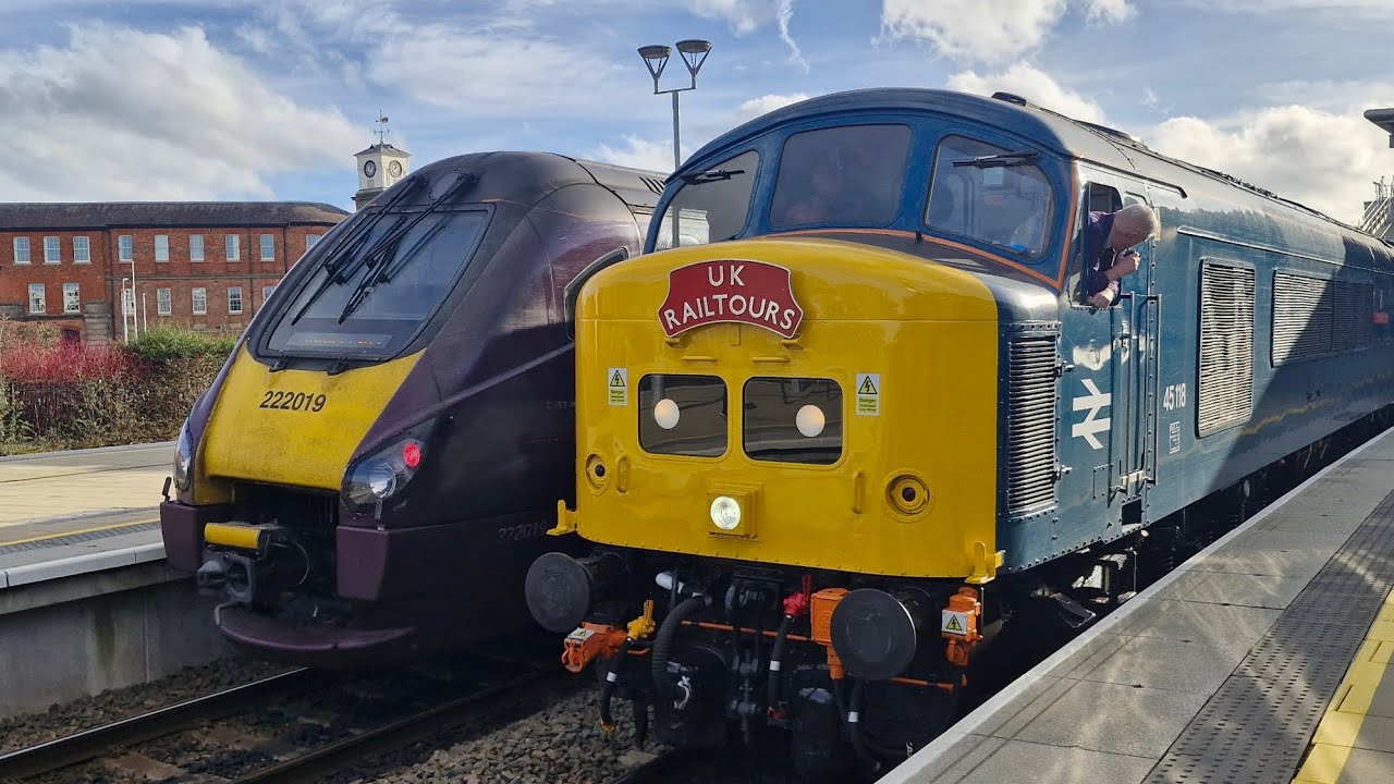 45118&47593 going up the midland mainline on the peak Blinder and positioning movements