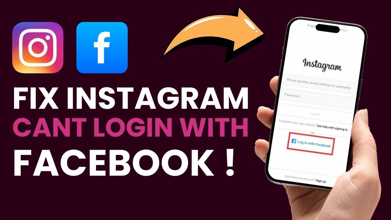 Fix Instagram: Can&rsquo;t Login with Facebook ! - Solve Error Easily!