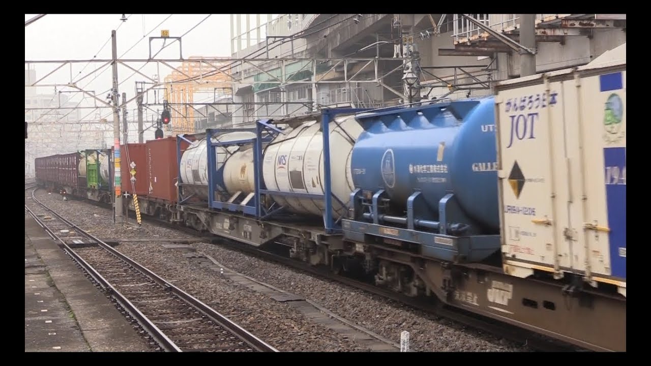 EH200牽引2092ㇾ7本他  115系､185系 ､211系　 高崎駅発着シーン　2014年