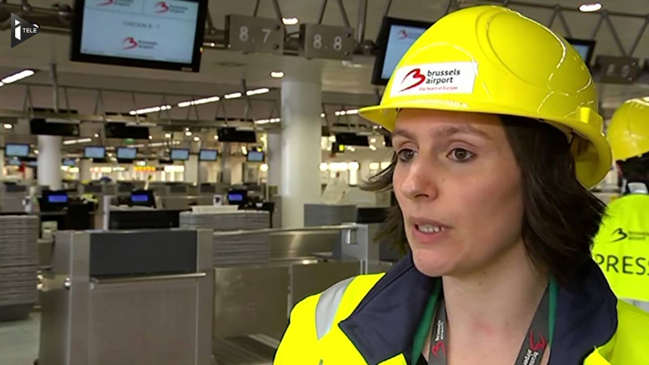 Attentats de Bruxelles : les travaux se poursuivent à l'aéroport de Zaventem