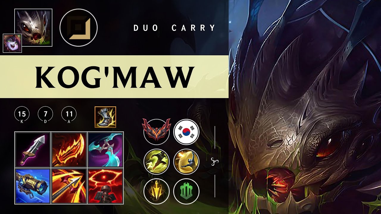 Kog'Maw ADC vs Miss Fortune - KR Grandmaster Patch 26.01