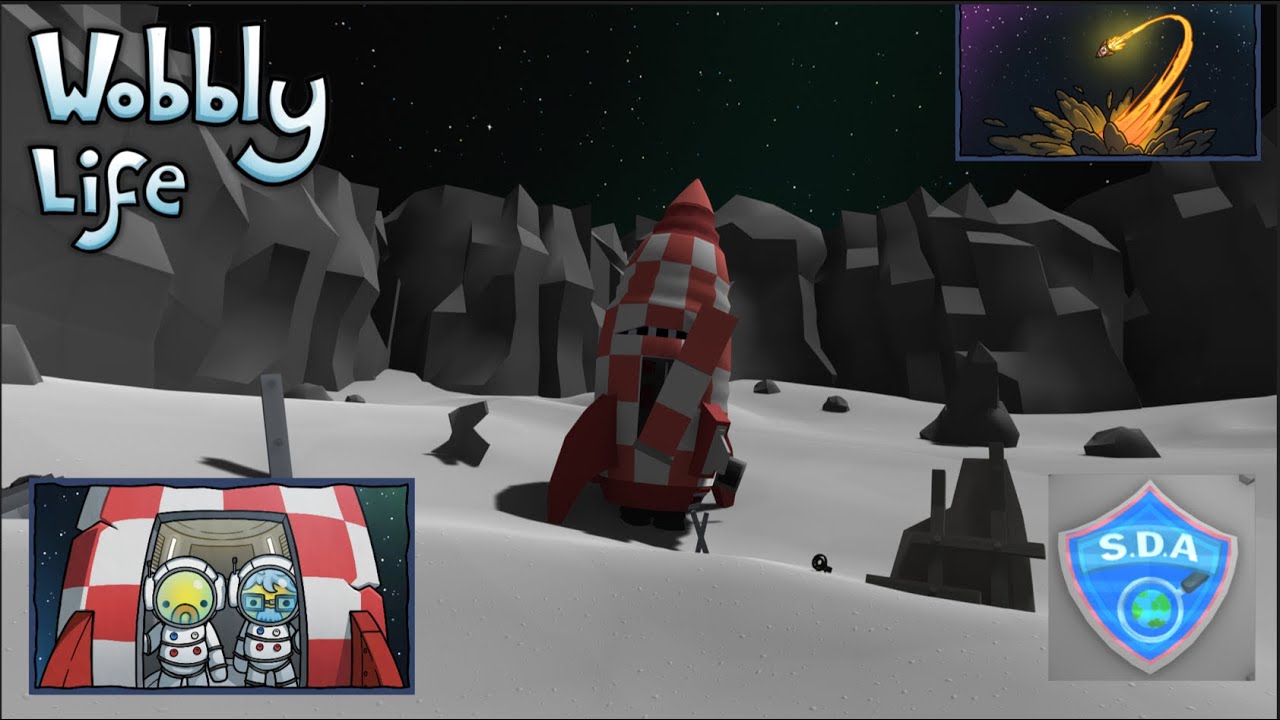 Der Mond und das Finale des grossen Falls der Weltraumdetektei in Wobbly Life