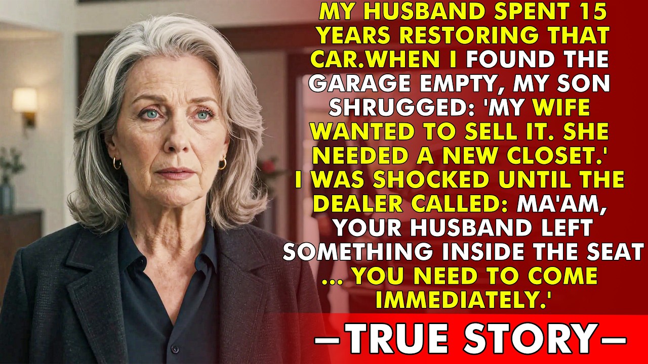 My Husband Died, And My Son Sold His Classic Car To Buy His Wife A Closet  Then The Dealer Calle
