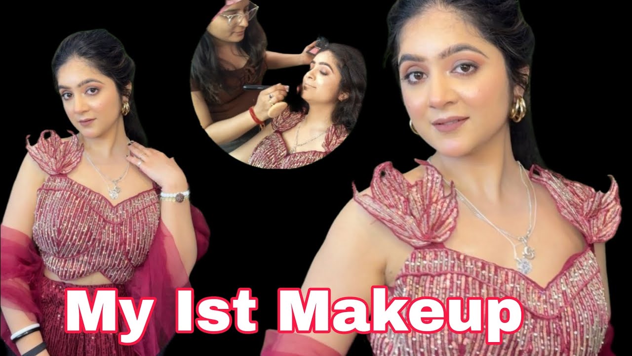 My first Makeup  done by my friend ♥️#komal Raina Makeup Studio Mahanpur #subscribe  #subscribe