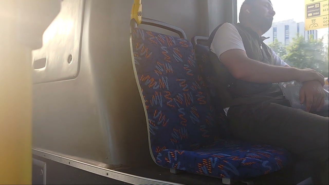 Автобус 96 маршрут МАЗ-203.947 38033 и сразу пересадка на 326 автобусе Дунайский Проспект