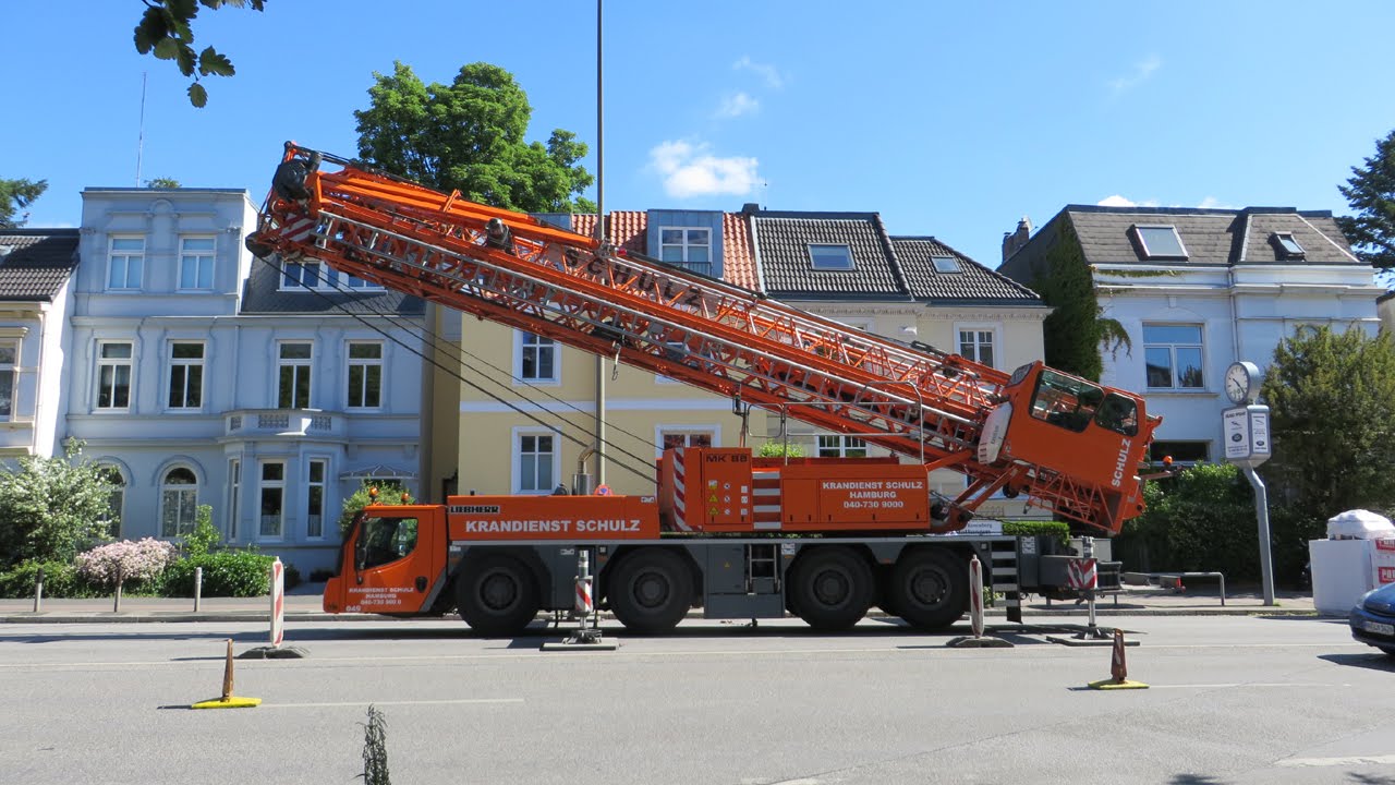 Soeren66 - Mobilkran LIEBHERR MK 88 Ankunft und Aufbau