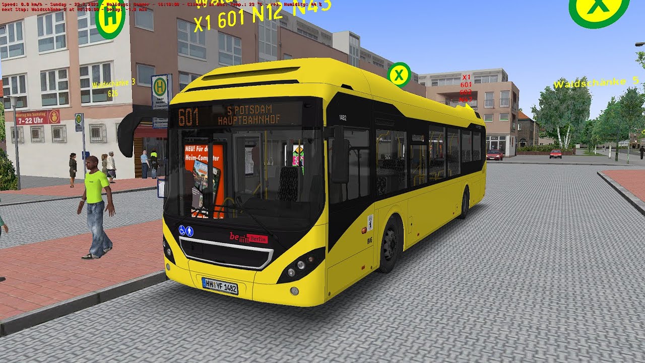 Omsi 2 - Berlin X10 - Line 601 - Volvo 7900 Hybrid