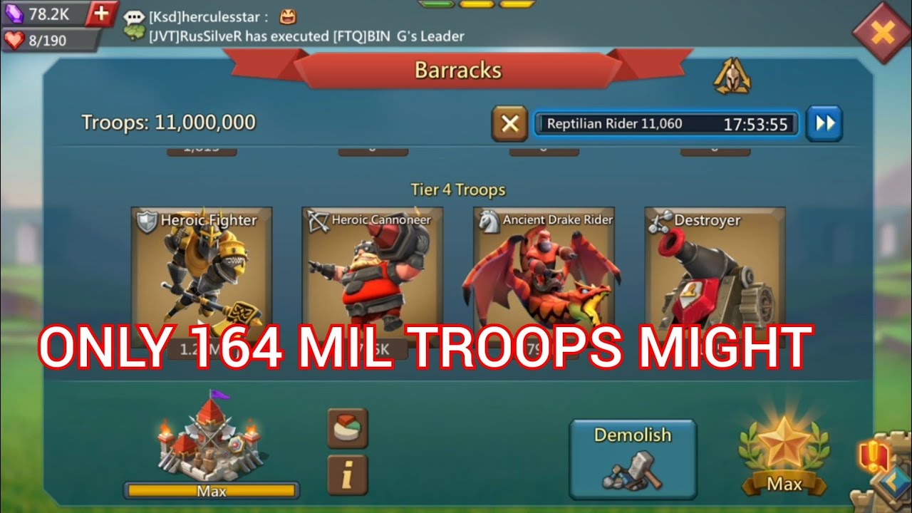 Finally Build my rein trap..Safe zone comp..Lords mobile