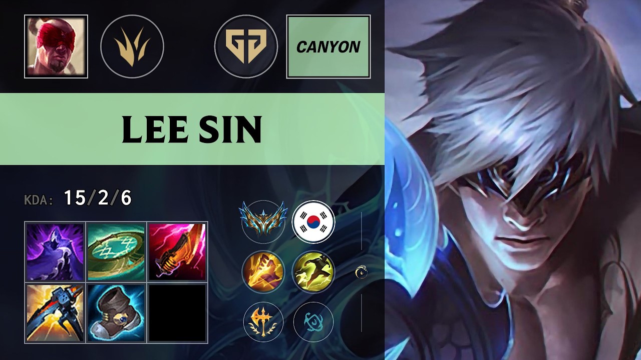 (GEN Canyon) Lee Sin Jungle vs Vi - KR Challenger Patch 26.17