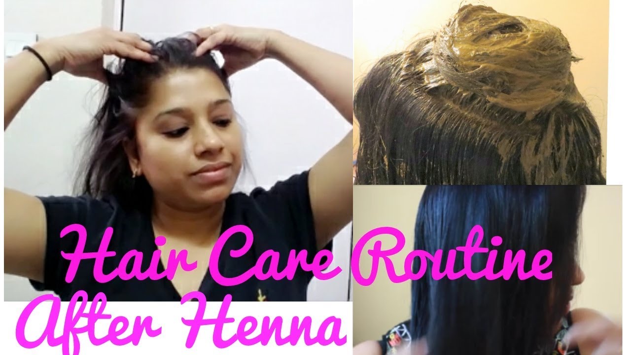 Hair Care Routine After Henna Colouring | मेंहदी के बाद dry frizzy बालों की देखभाल/ 5 Step Hair Care