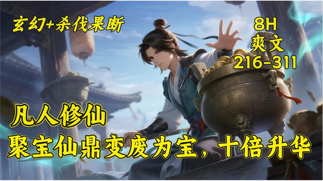 (二)【聚宝仙鼎变废为宝，十倍升华】废丹房杂役许长生偶得神秘青铜小鼎，废丹化灵药，凡铁成神兵，道法蜕仙藏。凭此鼎，他以凡庸之资踏逆天仙途，笑傲长生路他人百年苦修，不抵我鼎中一日！