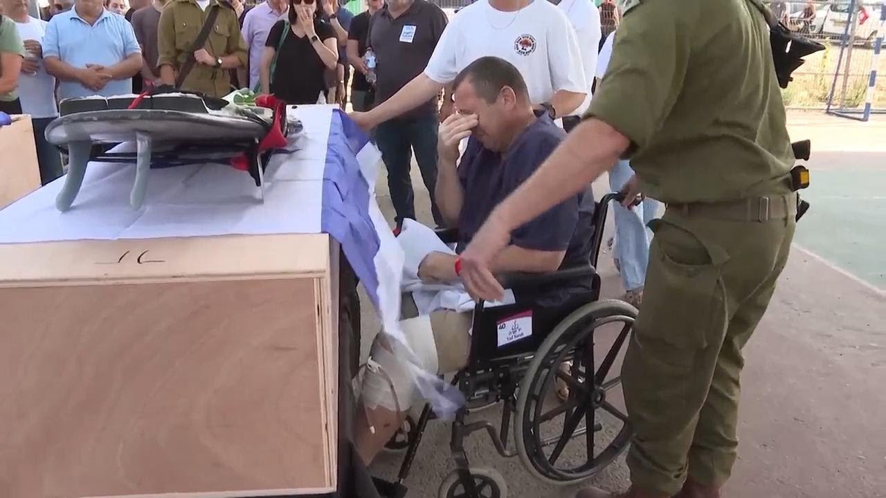 Funerals for Israeli woman and her son who were killed by Hamas militants on October 7