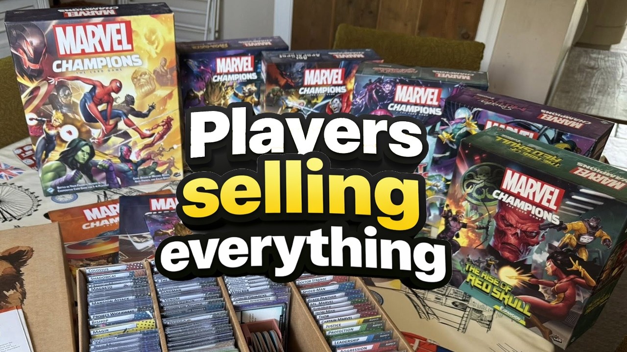 People are selling all their Marvel Champions cards...