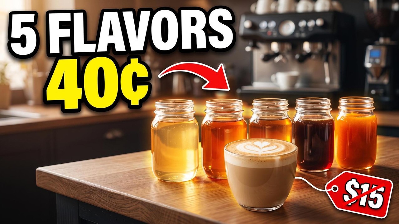 The Secret to Cheap Coffee Syrup: 5 Flavors You Can Make Today