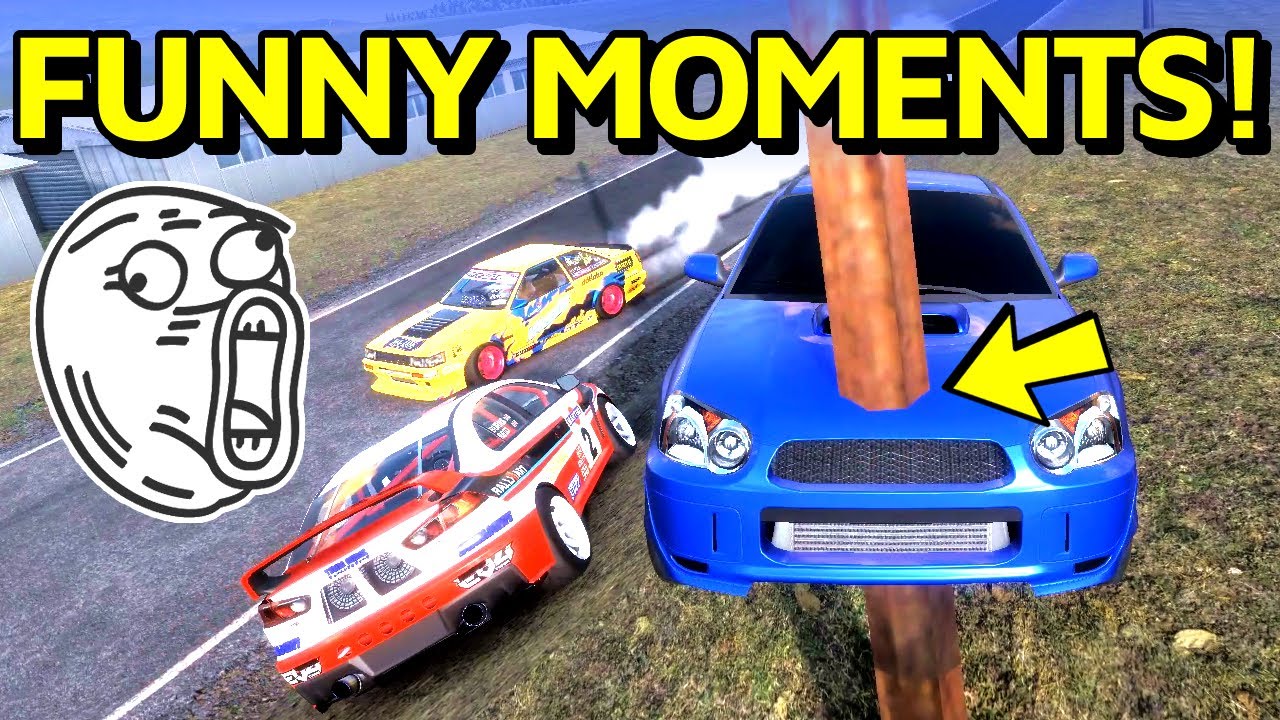 FUNNY MOMENTS, ACCIDENTS & CAR MEET - CarX Drift Racing Online