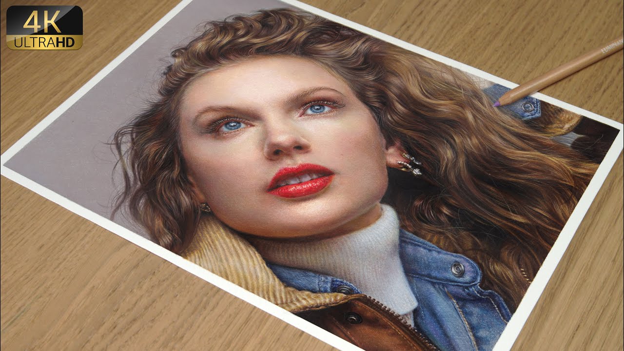 Colored Pencil Drawing Taylor Swift