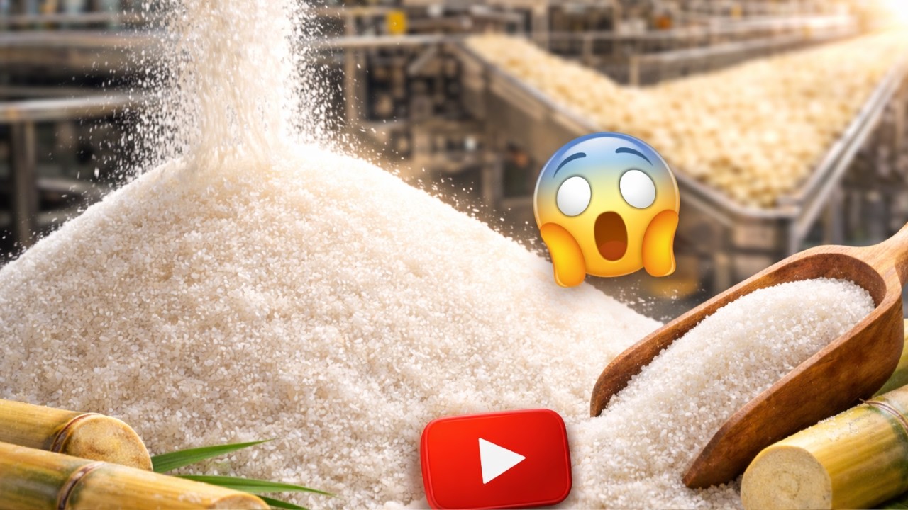 🎬 Inside a Modern Sugar Mill | Complete Sugar Production Process Tour 🏭🔥