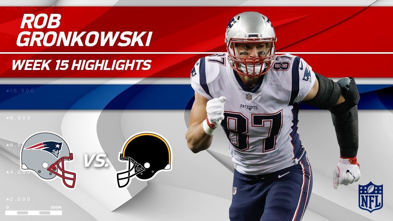 Rob Gronkowski Highlights | Patriots vs. Steelers | NFL Wk 15 Player Highlights