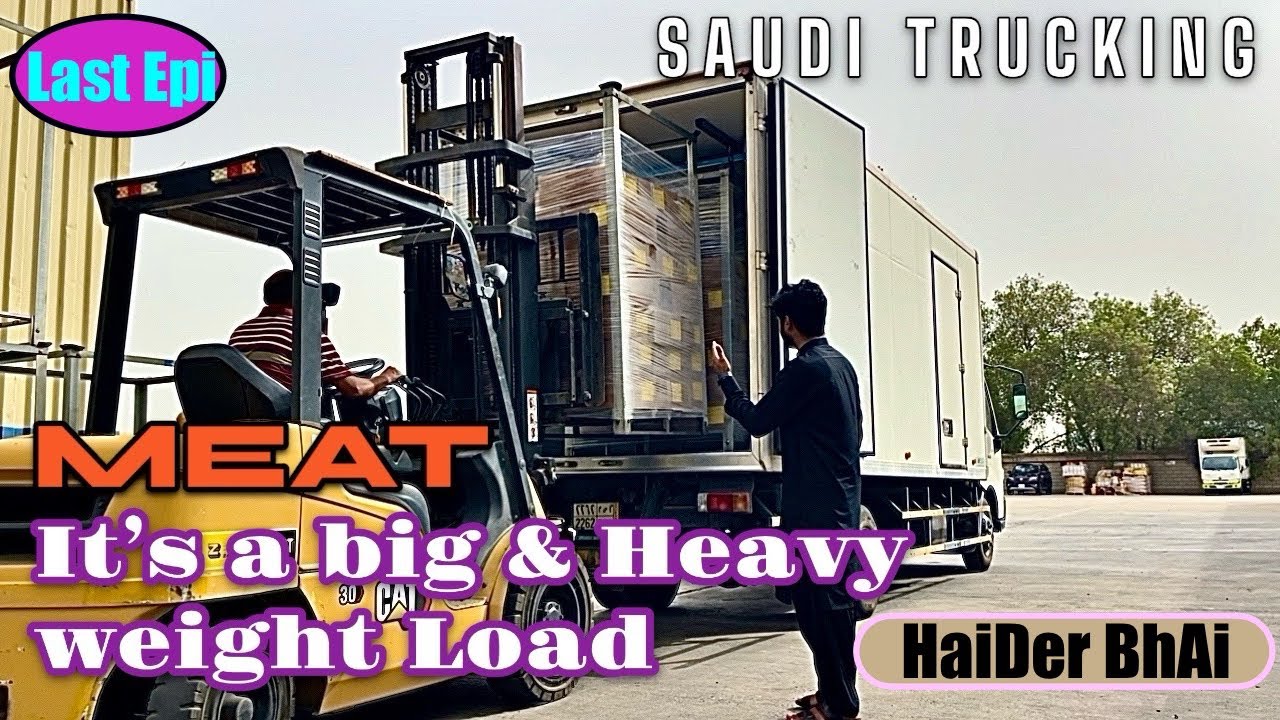 #213 It’s a Big & Heavy weight Load , Meat Loading from nashar meat company . #haiderbhai #truck
