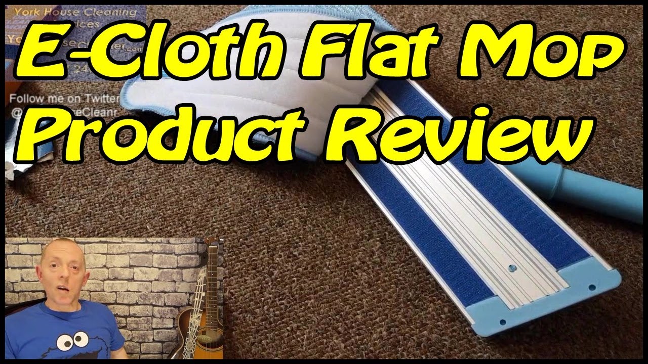 E-Cloth (Ecloth) Flat Mop Mopping System- Demonstration & Product Review