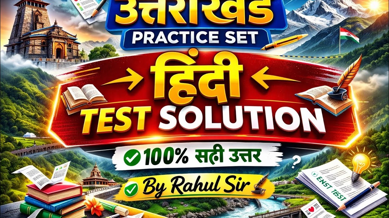 UKSSSC Practice Set 1 Hindi Solution | सभी प्रश्नों का विस्तृत समाधान | UKSSSC Hindi Preparation