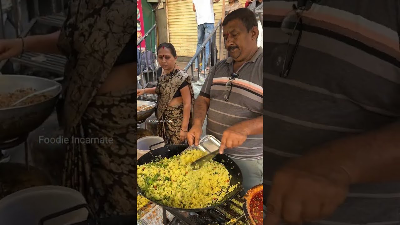 Marathi Special Tasty Poha Making😱😱 Famous Dancing Pohe of Pune🤩🤩 Indian Street Food | Maharashtra