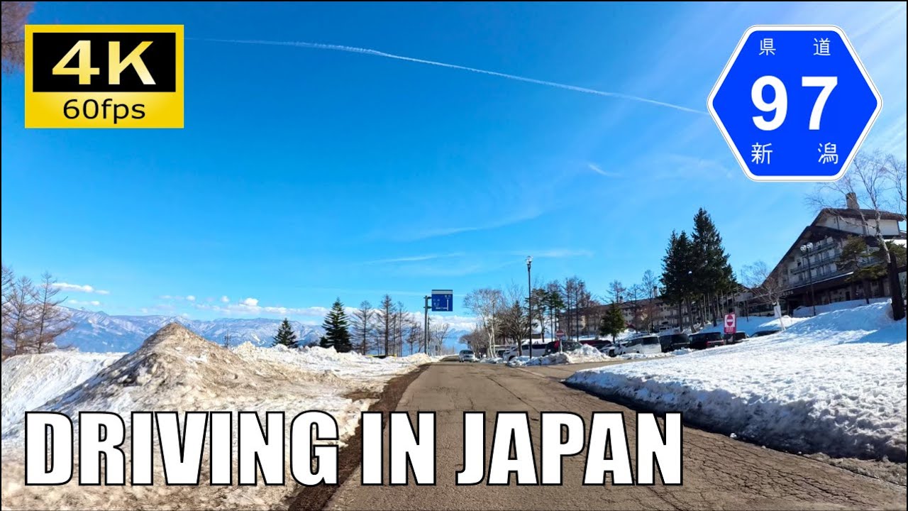 【Driving in Japan】Nagano/Niigata Pref. Route 504 etc. : Kashiwabara-Iiyama [Insta 360 Ace Pro 4K60P]