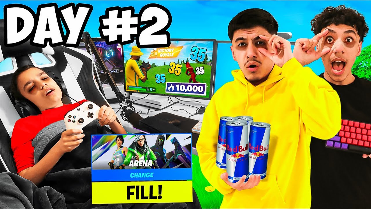 Last To Stop Playing Fortnite ARENA FILLS Wins $1,000 W/ Brothers!