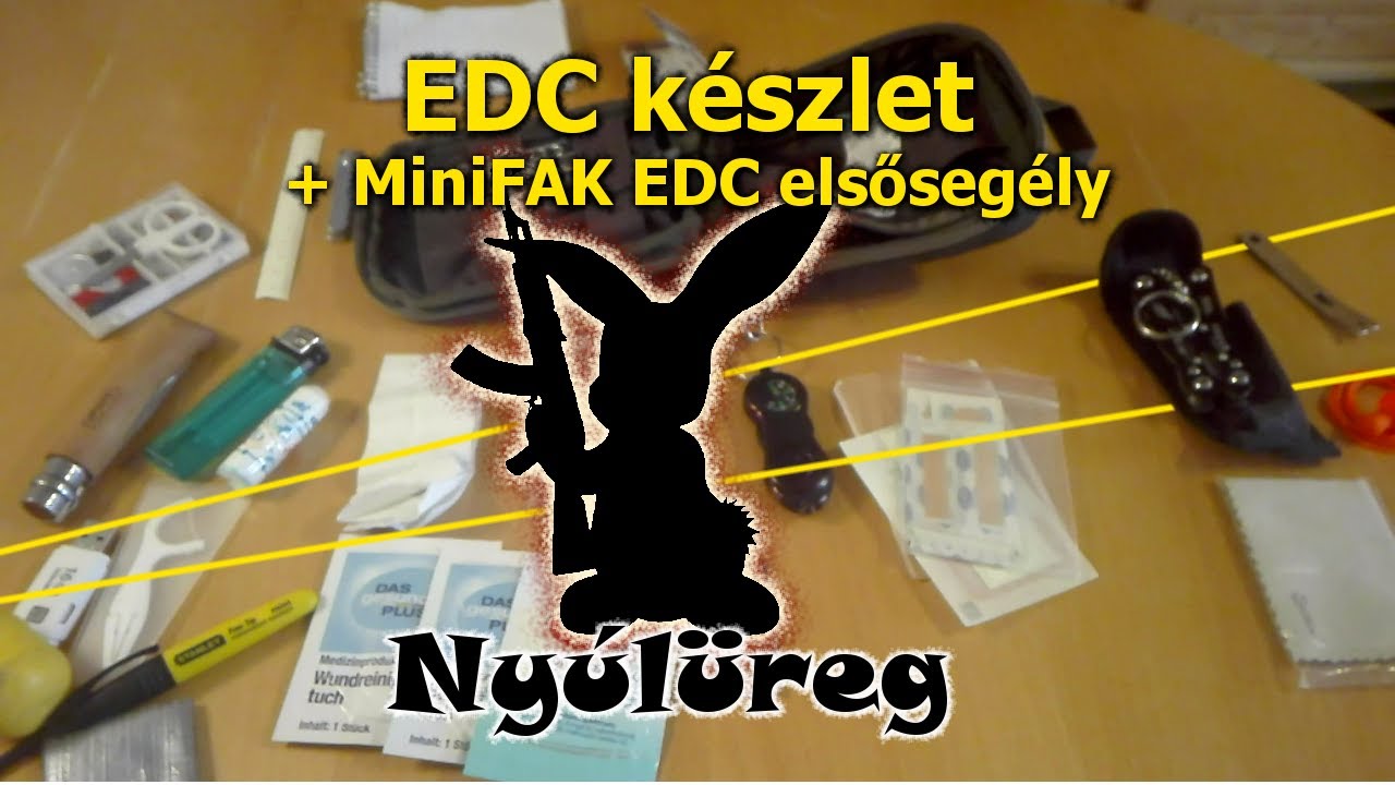 EDC készlet és MiniFAK elsősegély csomag