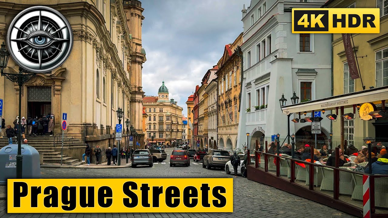 Prague Walking Tour of Prague Castle and Nerudova Street 🇨🇿 Czech Republic 4k HDR ASMR