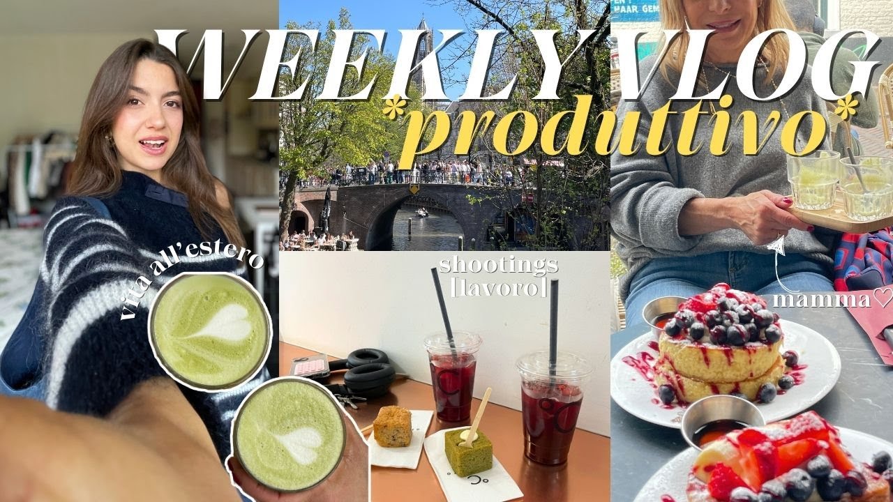 WEEKLY VLOG🧘🏻‍♀️✧ produttivo, workout, shootings, ripetizioni di inglese | vita all'estero