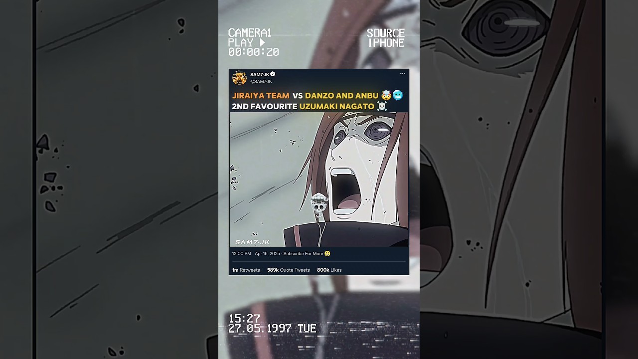 NAGATO UZUMAKI vs DANZO...🤯☠️
