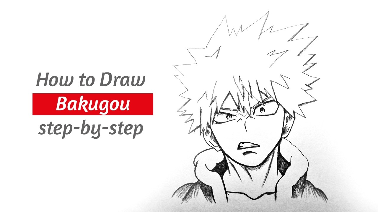 How to Draw Bakugou Step by Step || Bakugou Drawing || Easy Anime Drawing