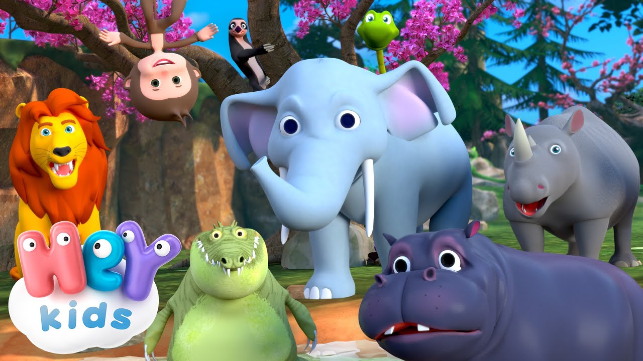 &iexcl;Vamos a la selva! 🦁🐍 Animales para ni&ntilde;os | canci&oacute;n de animales | HeyKids - Canciones infantiles