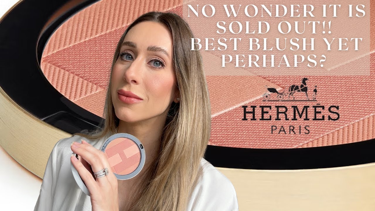 REVIEW SWATCH TRY ON Hermes Trio Le Grand Blush Rose Halé