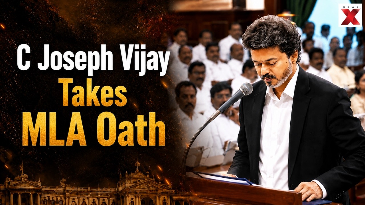 Tamil Nadu CM C Joseph Vijay Sworn In As MLA From Perambur Constituency | NewsX