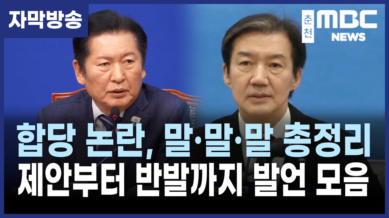 [자막] 더불어민주당 · 조국혁신당 합당 할 것인가 말 것인가