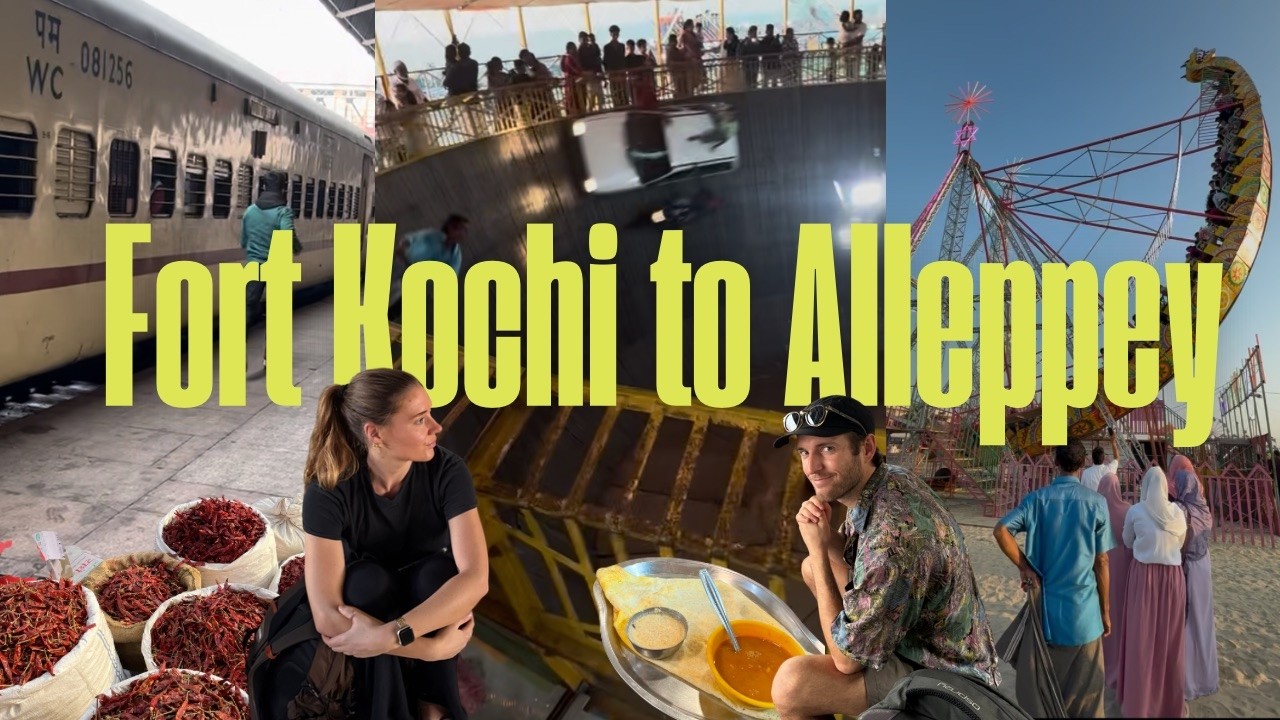 We Almost Missed Our First-Class Train in India… Then Ended Up at a Beach Funfair 🇮🇳