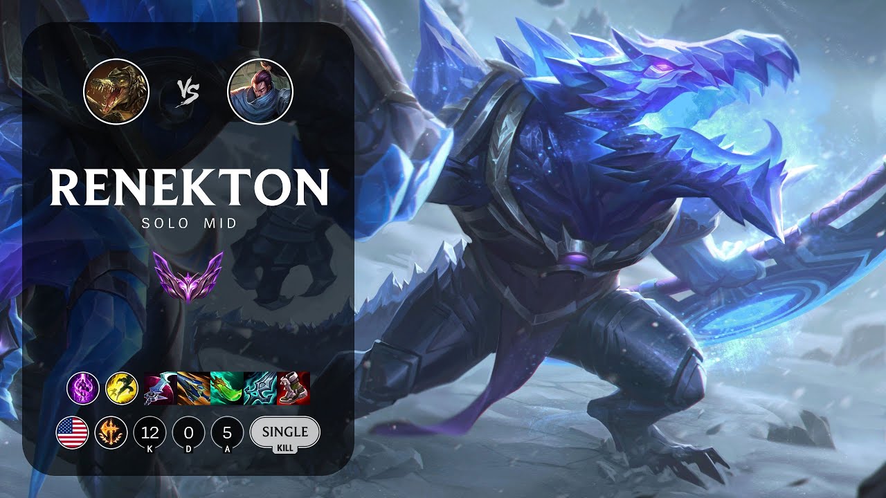 Renekton Mid vs Yasuo - NA Master Patch 14.8