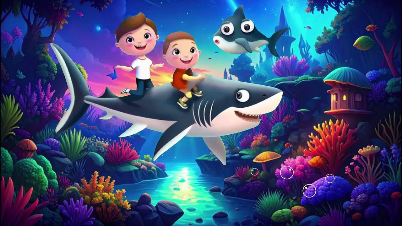 BABY SHARK KIDS SONG & NURSERY RHYME FOR CHILDREN…🧜🏻‍♂️🧚🏻‍♂️🚗