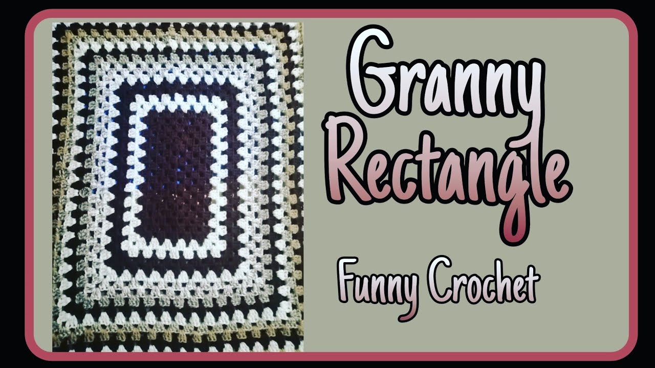 Granny Rectangle super facile @FunnyCrochet #crochet #crochetlove